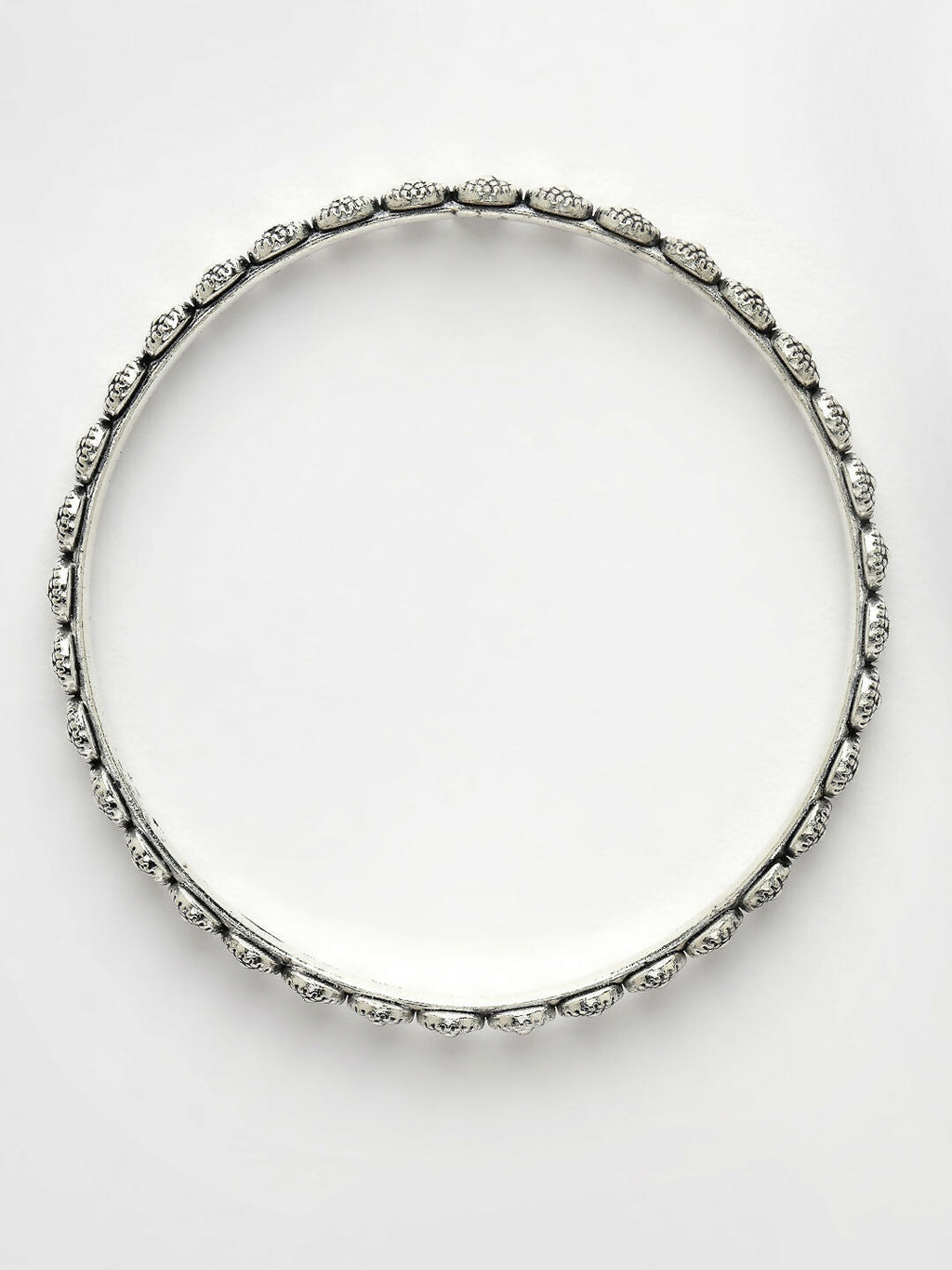 NVR Women's Set of 4 Silver-Toned German Silver Oxidised Bangles - Distacart