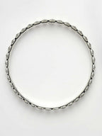 NVR Women's Set of 4 Silver-Toned German Silver Oxidised Bangles - Distacart