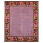 Rudra Bazaar Multicolour 210 TC Cotton Double King Bedsheet With 2 Pillow Covers - Distacart