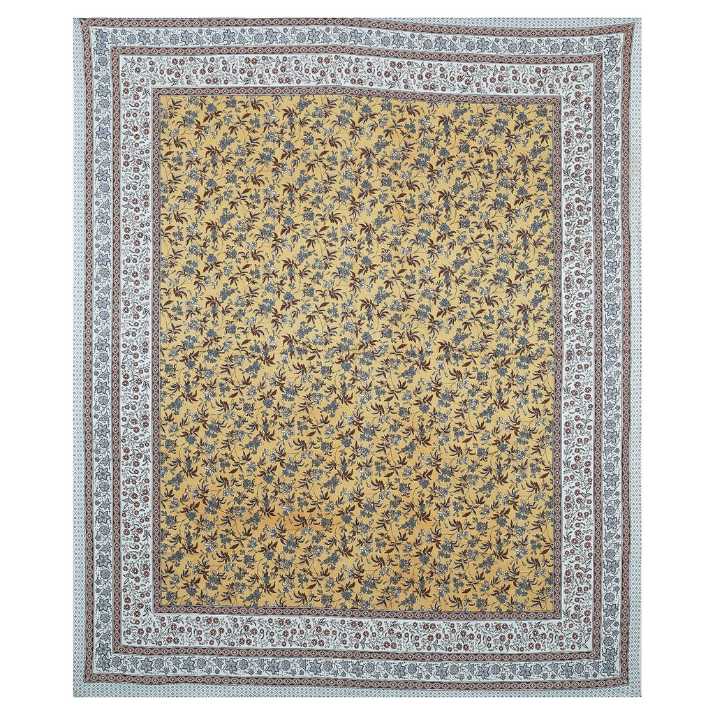 Rudra Bazaar Multicolour 210 TC Cotton Double King Bedsheet With 2 Pillow Covers - Distacart