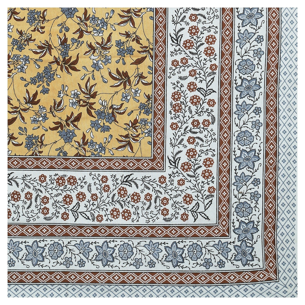 Rudra Bazaar Multicolour 210 TC Cotton Double King Bedsheet With 2 Pillow Covers - Distacart