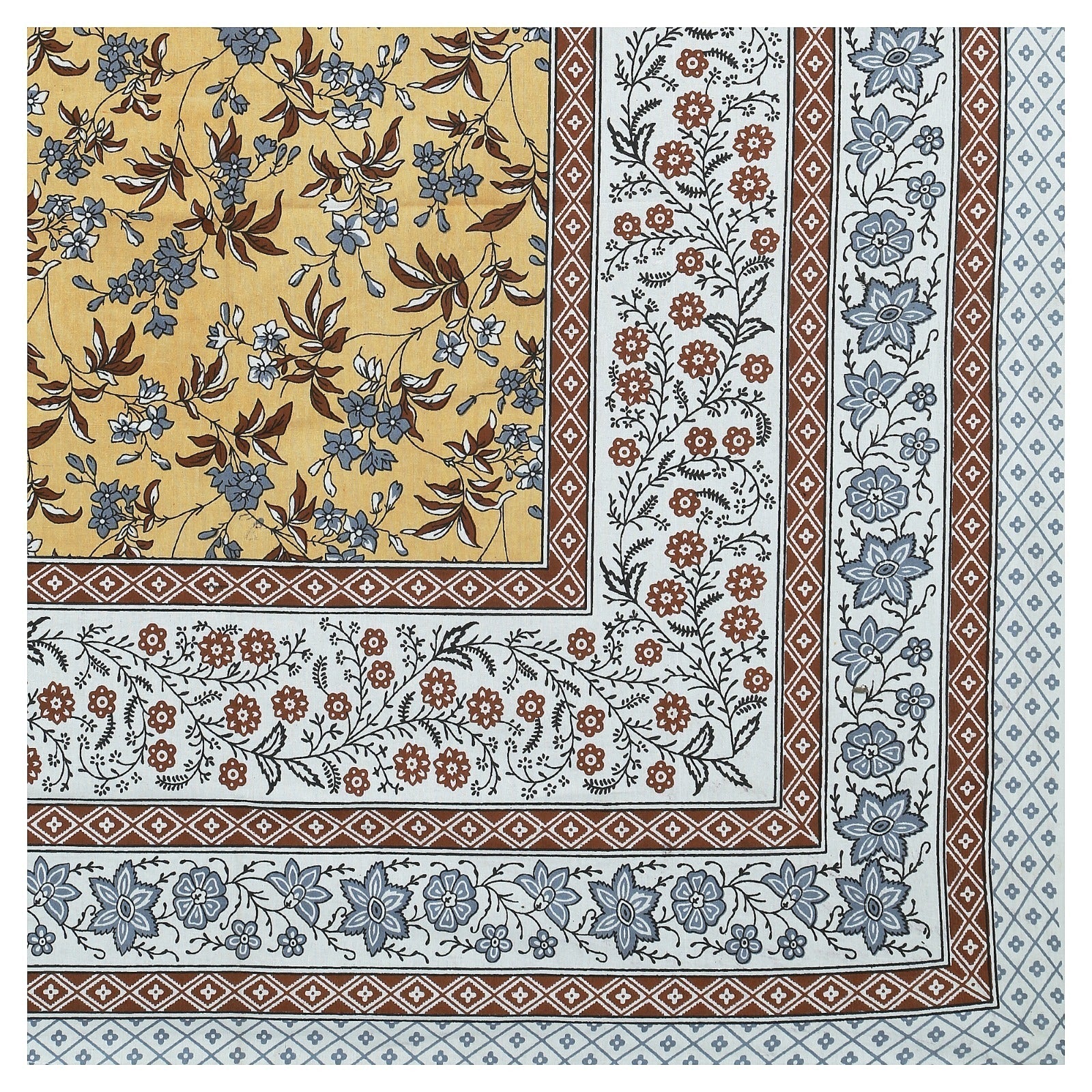 Rudra Bazaar Multicolour 210 TC Cotton Double King Bedsheet With 2 Pillow Covers - Distacart