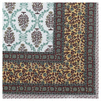 Rudra Bazaar Multicolour 210 TC Cotton Double King Bedsheet With 2 Pillow Covers - Distacart