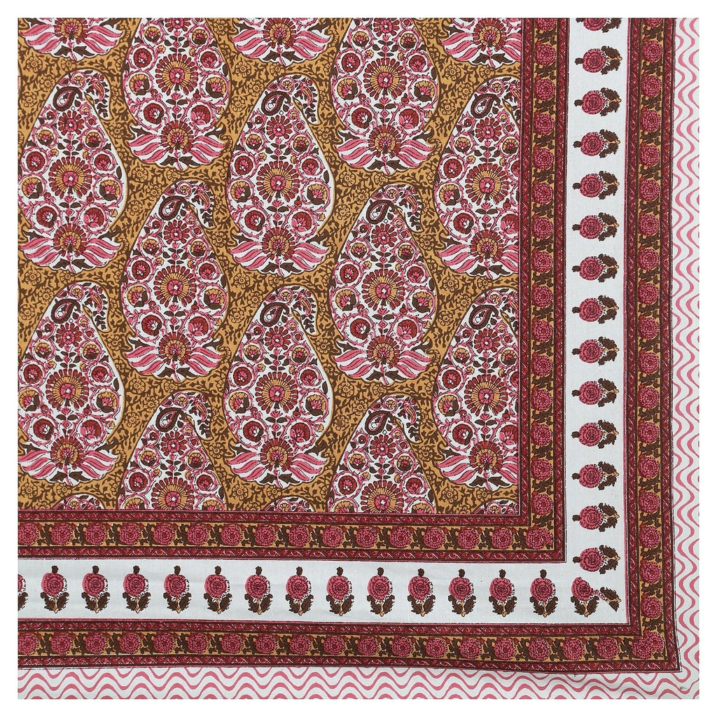 Rudra Bazaar Multicolour 210 TC Cotton Double King Bedsheet With 2 Pillow Covers - Distacart