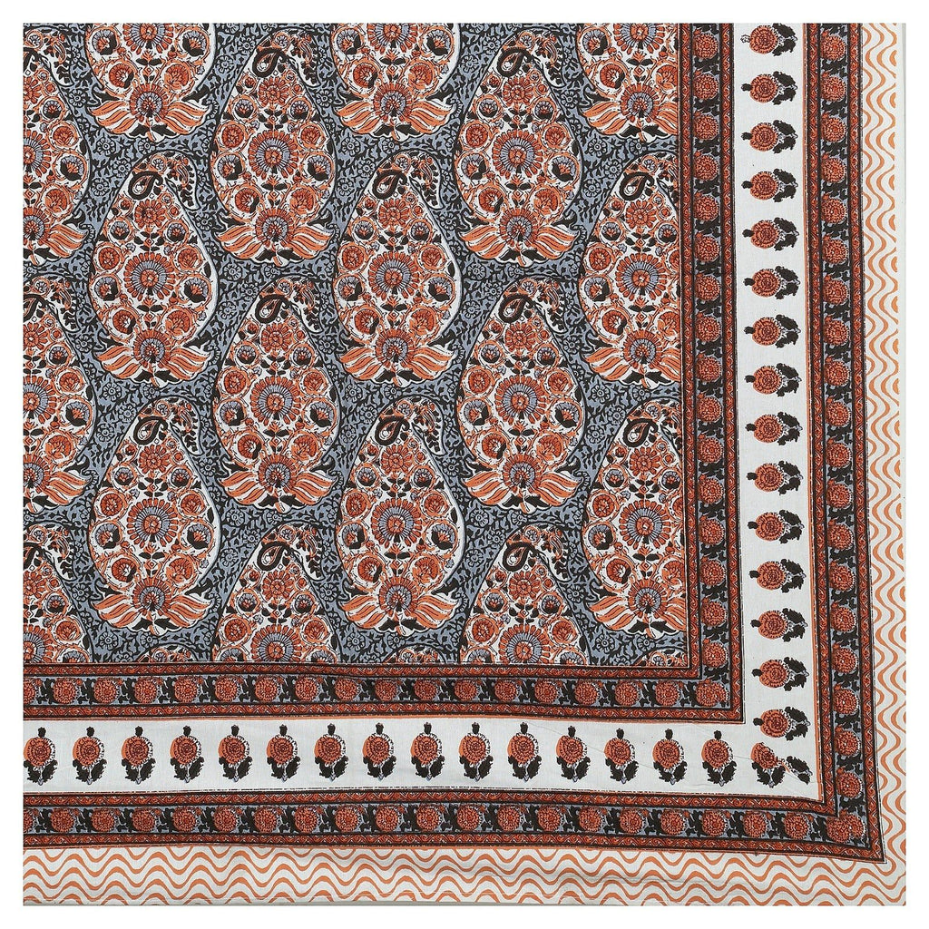 Rudra Bazaar Multicolour 210 TC Cotton Double King Bedsheet With 2 Pillow Covers - Distacart