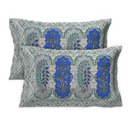 Rudra Bazaar Multicolour 210 TC Cotton Double King Bedsheet With 2 Pillow Covers - Distacart