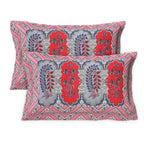 Rudra Bazaar Multicolour 210 TC Cotton Double King Bedsheet With 2 Pillow Covers - Distacart