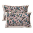 Rudra Bazaar Multicolour 210 TC Cotton Double King Bedsheet With 2 Pillow Covers - Distacart