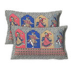 Rudra Bazaar Multicolour 210 TC Cotton Double King Bedsheet With 2 Pillow Covers - Distacart