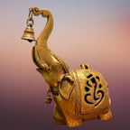 Brass Elephant Lamp