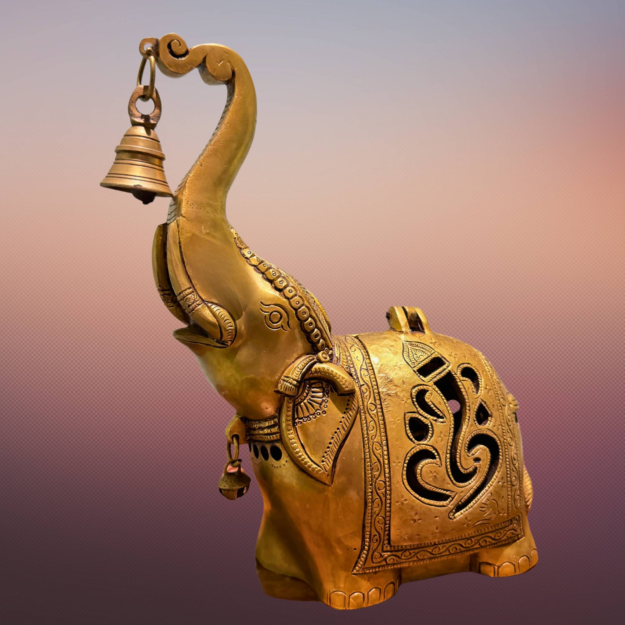 Brass Elephant Lamp
