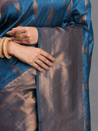 Shree Shyam Fashion Silk Peach Saree - Distacart