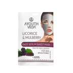Ayouthveda Licorice & Mulberry Face Serum Sheet Mask