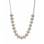Silver Kundan and American Diamond Neckpiece (Silver) - Ruby Raang
