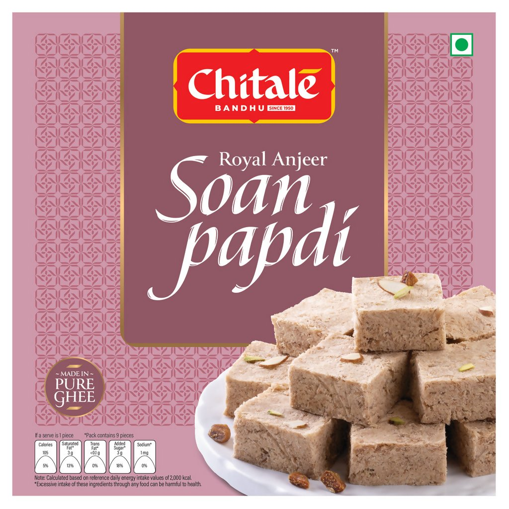 Chitale Bandhu Soan Papdi Royal Anjeer - Distacart