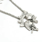 Mominos Fashion Johar Kamal Oxidised Silver-Plated Brass Finish Radha Kishan Long Necklace For Women (Silver) - Distacart