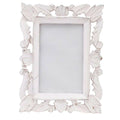 Adan's Homes PF01 Decorative Handcrafted Wooden Photo Frame (White)
