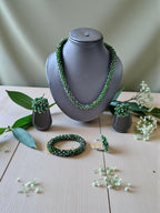 Inhanns Rangshine 4-In-1 Crystal Glam Set - Handmade - Dark Green