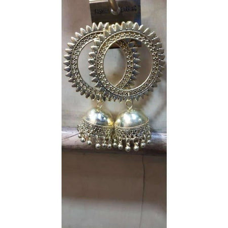 MS Fashion India Tribal Collection Chandbali And Dangler Jhumka Earrings