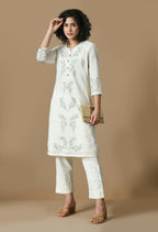 Joban Fashion White Cotton Kurta Set