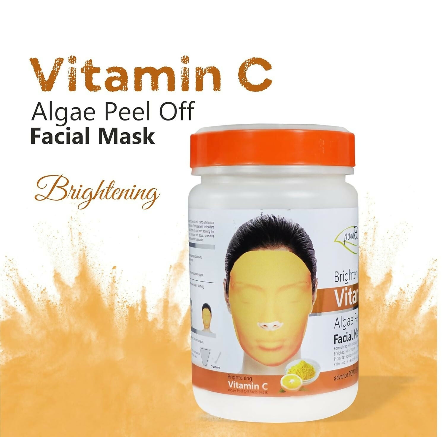 Purobio Algae Peel off Face Mask Brightening Vitamin C Facial Mask