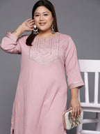 Sztori Embellished Gotta Patti Detail Crepe Kurta - Distacart