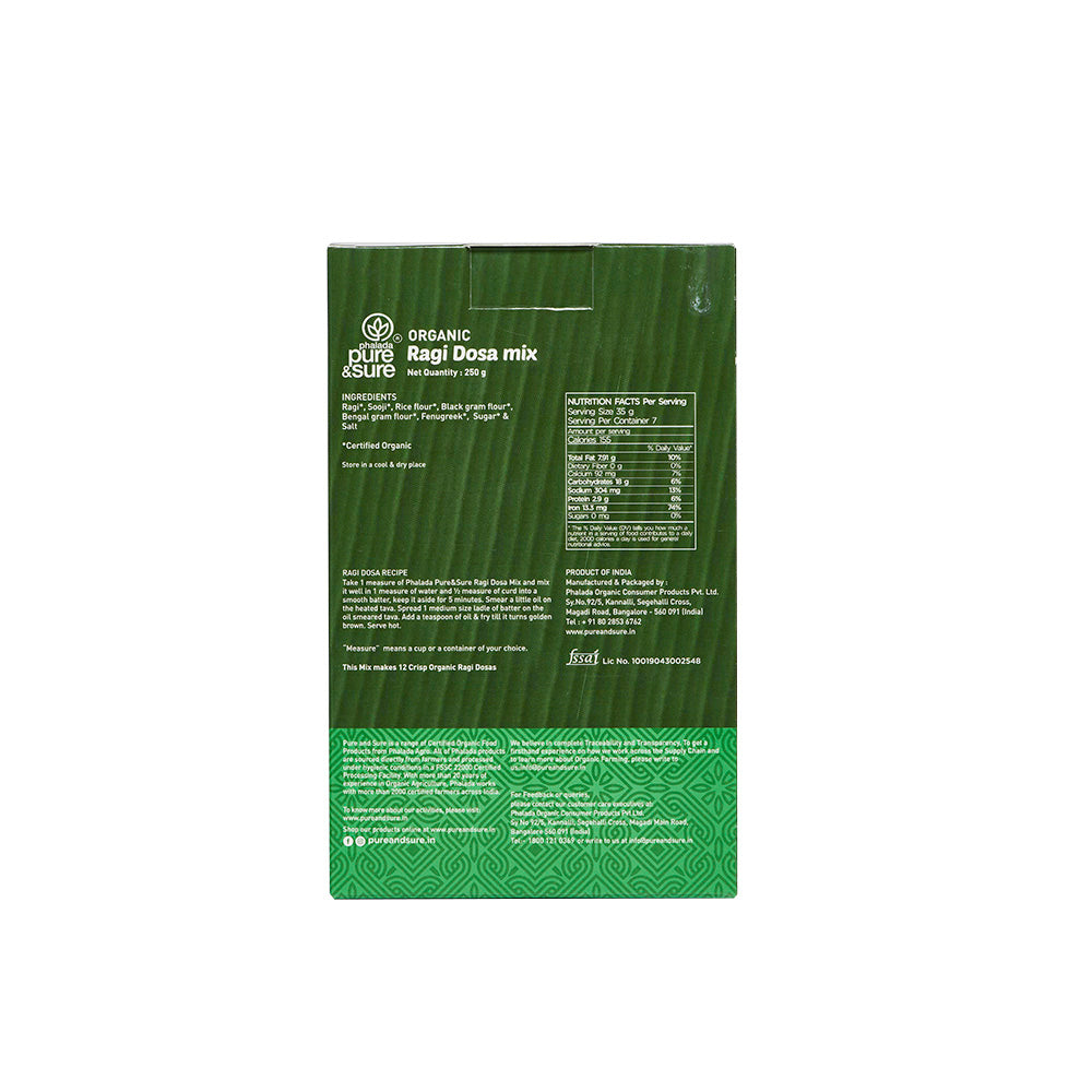 Pure & Sure Organic Ragi Dosa Mix - Distacart