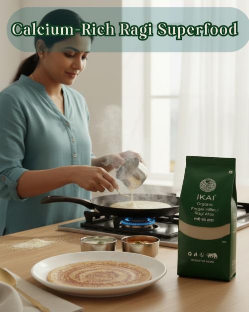 IKAI Organic Finger Millet/Ragi Atta - Distacart