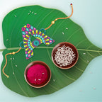 Indianvibez Alphabet A Wooden Rakhi - Kids Rakhi