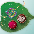 Indianvibez Alphabet B Wooden Rakhi - Kids Rakhi