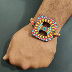 Indianvibez Alphabet B Wooden Rakhi - Kids Rakhi