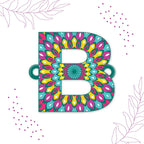 Indianvibez Alphabet B Wooden Rakhi - Kids Rakhi