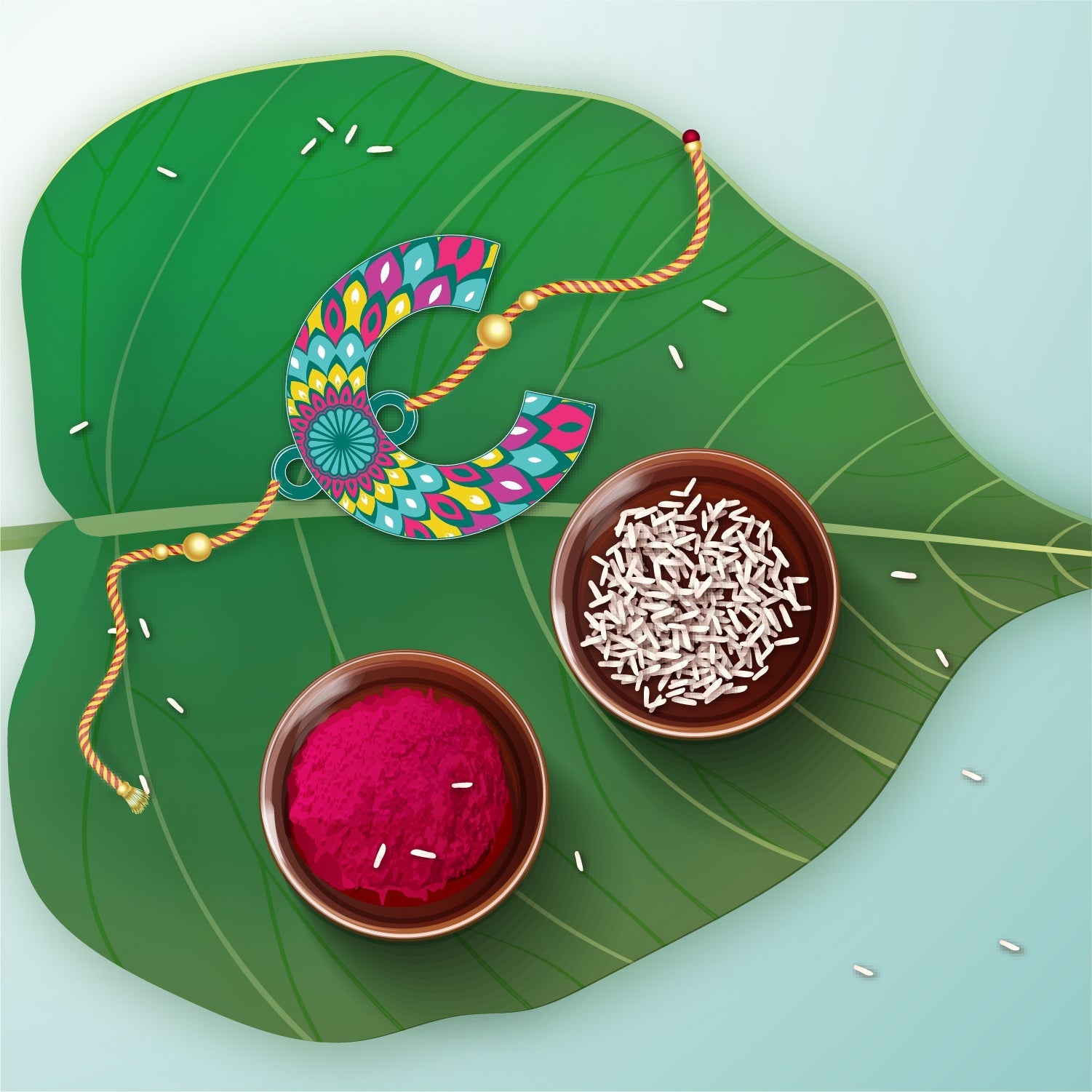 Indianvibez Alphabet C Wooden Rakhi - Kids Rakhi - Distacart