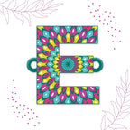 Indianvibez Alphabet E Wooden Rakhi - Kids Rakhi