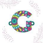 Indianvibez Alphabet G Wooden Rakhi - Kids Rakhi