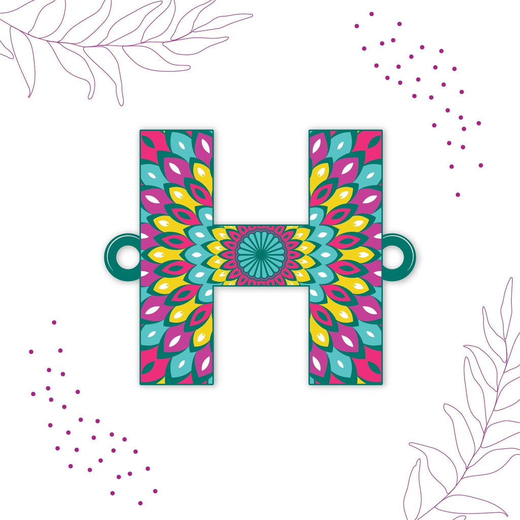 Indianvibez Alphabet H Wooden Rakhi - Kids Rakhi - Distacart