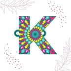Indianvibez Alphabet K Wooden Rakhi - Kids Rakhi - Distacart