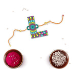 Indianvibez Alphabet L Wooden Rakhi - Kids Rakhi - Distacart