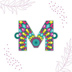 Indianvibez Alphabet M Wooden Rakhi - Kids Rakhi