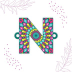 Indianvibez Alphabet N Wooden Rakhi - Kids Rakhi - Distacart