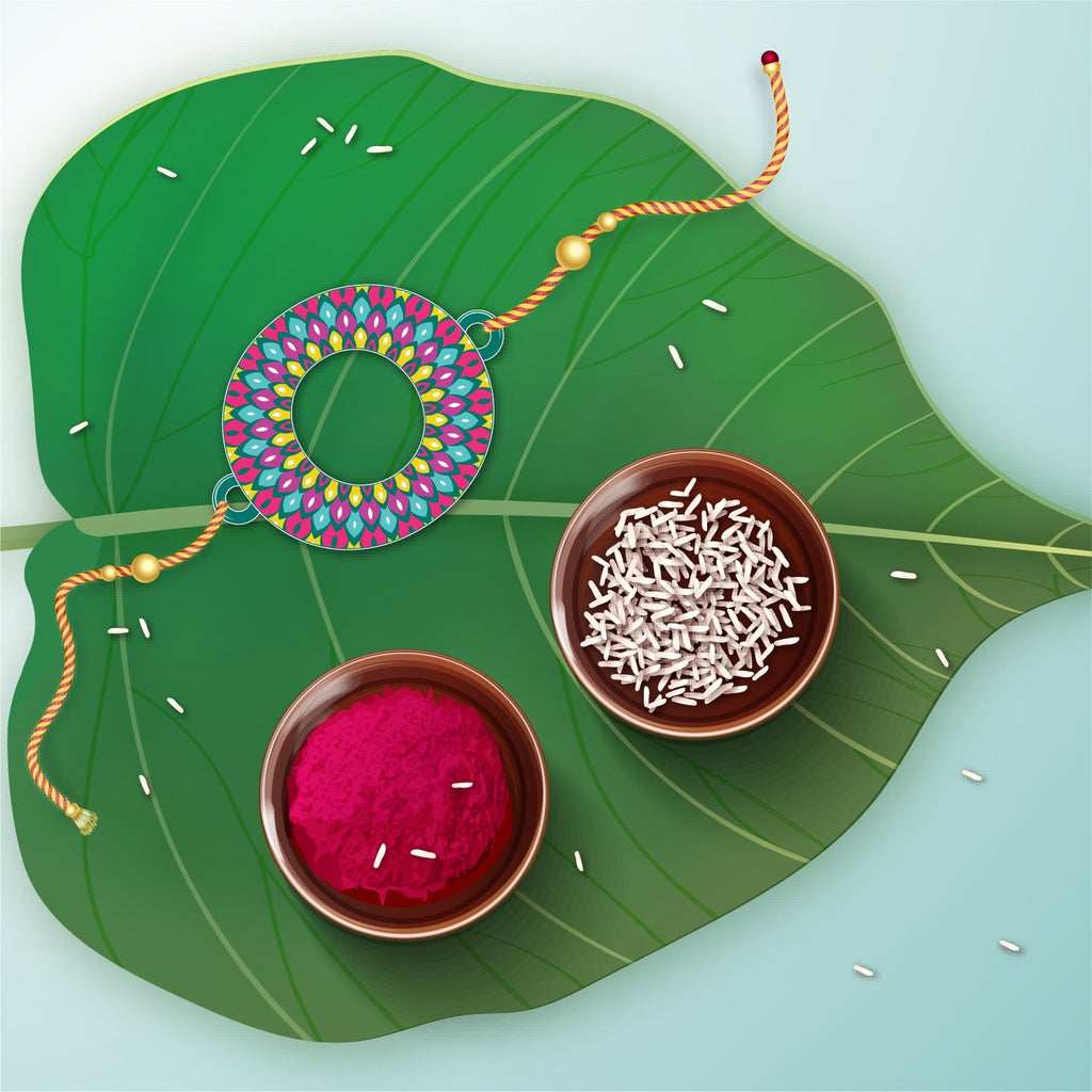 Indianvibez Alphabet O Wooden Rakhi - Kids Rakhi - Distacart