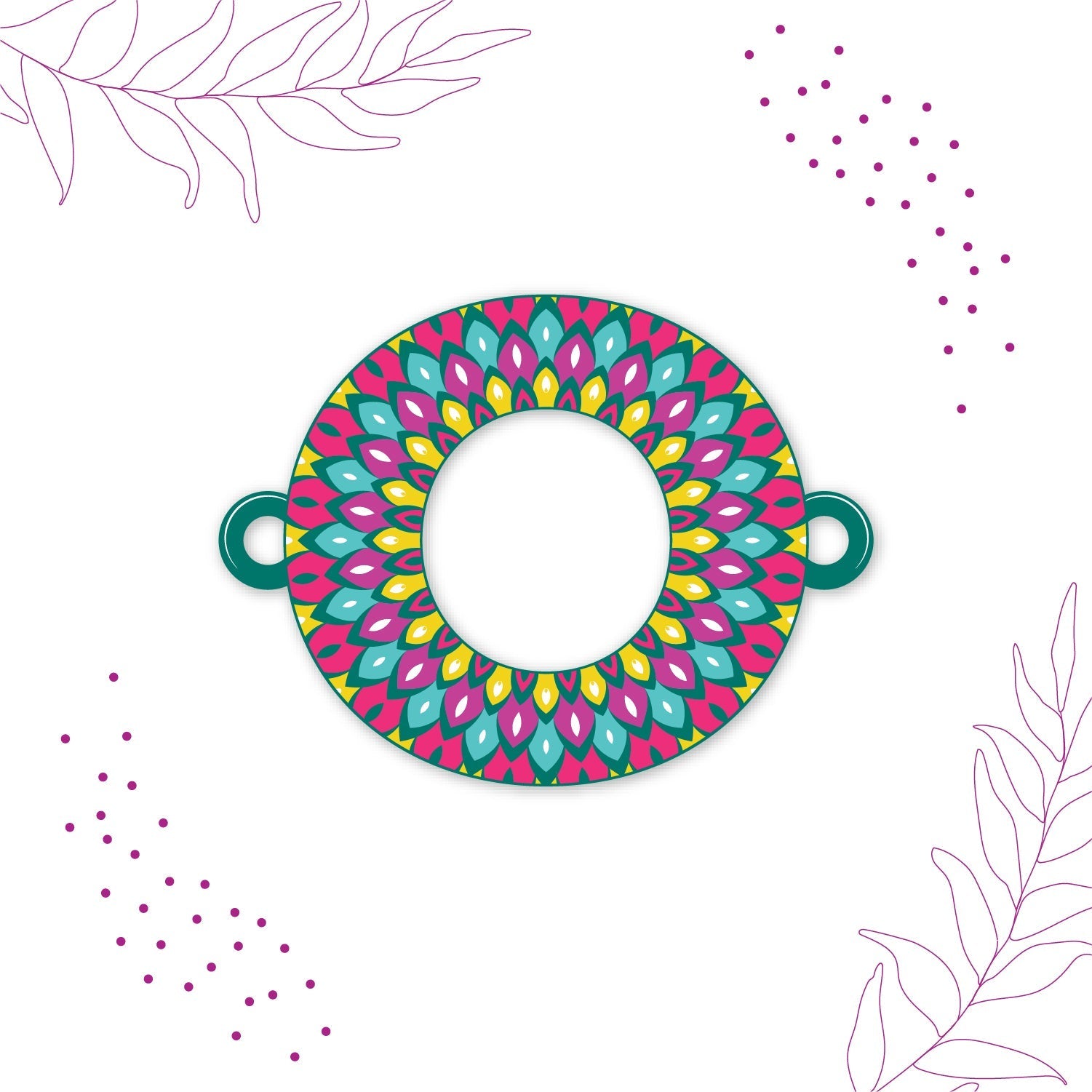 Indianvibez Alphabet O Wooden Rakhi - Kids Rakhi - Distacart