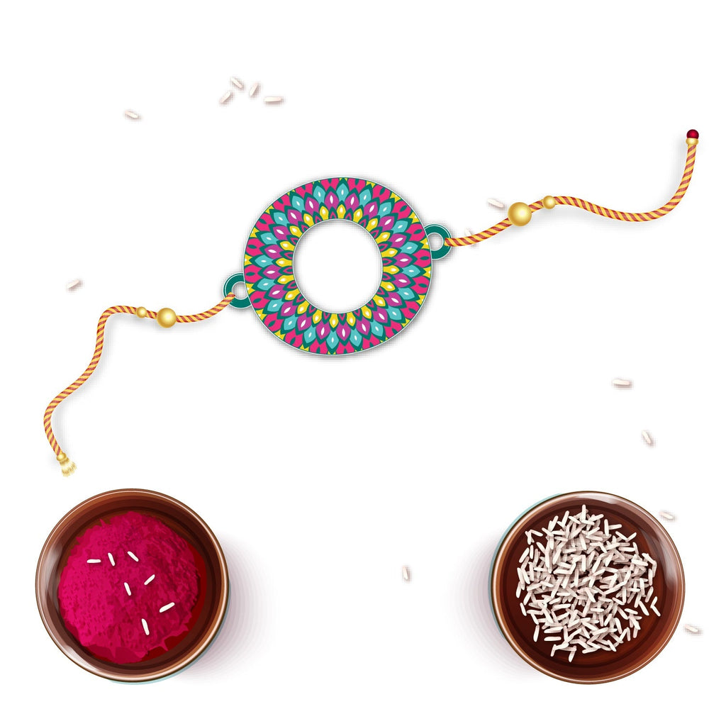 Indianvibez Alphabet O Wooden Rakhi - Kids Rakhi - Distacart