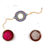 Indianvibez Alphabet O Wooden Rakhi - Kids Rakhi - Distacart