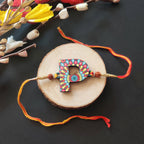 Indianvibez Alphabet P Wooden Rakhi - Kids Rakhi - Distacart