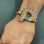 Indianvibez Alphabet P Wooden Rakhi - Kids Rakhi - Distacart
