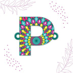 Indianvibez Alphabet P Wooden Rakhi - Kids Rakhi - Distacart