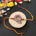 Indianvibez Alphabet Q Wooden Rakhi - Kids Rakhi - Distacart