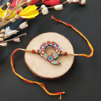 Indianvibez Alphabet Q Wooden Rakhi - Kids Rakhi - Distacart