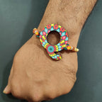 Indianvibez Alphabet Q Wooden Rakhi - Kids Rakhi - Distacart
